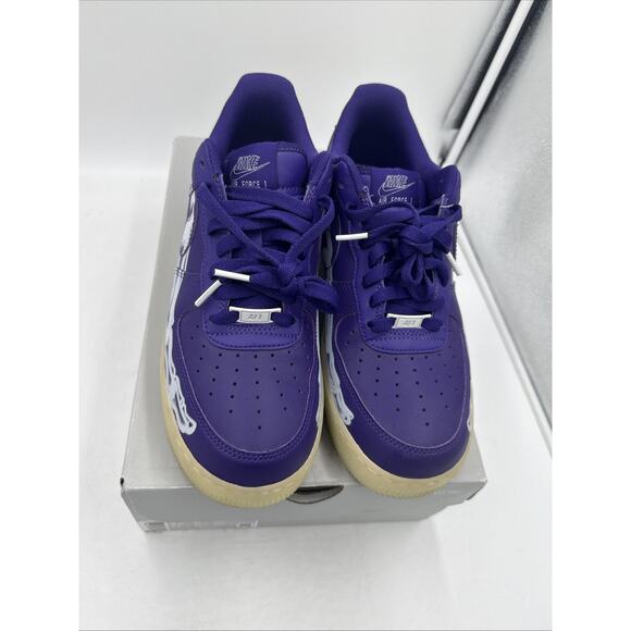 Size 9.5 - Nike Air Force 1 Low Purple Skeleton - Picture 4 of 9